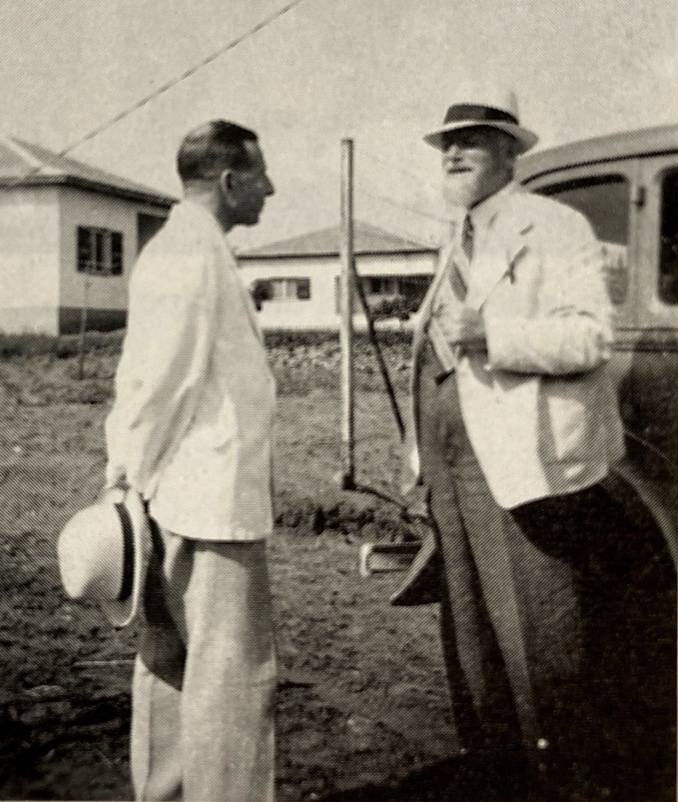 Hermann Steinitz (links) mit Hermann Strauß bei dessen Besuch in Palästina 1937, <br> Bildquelle: Privat