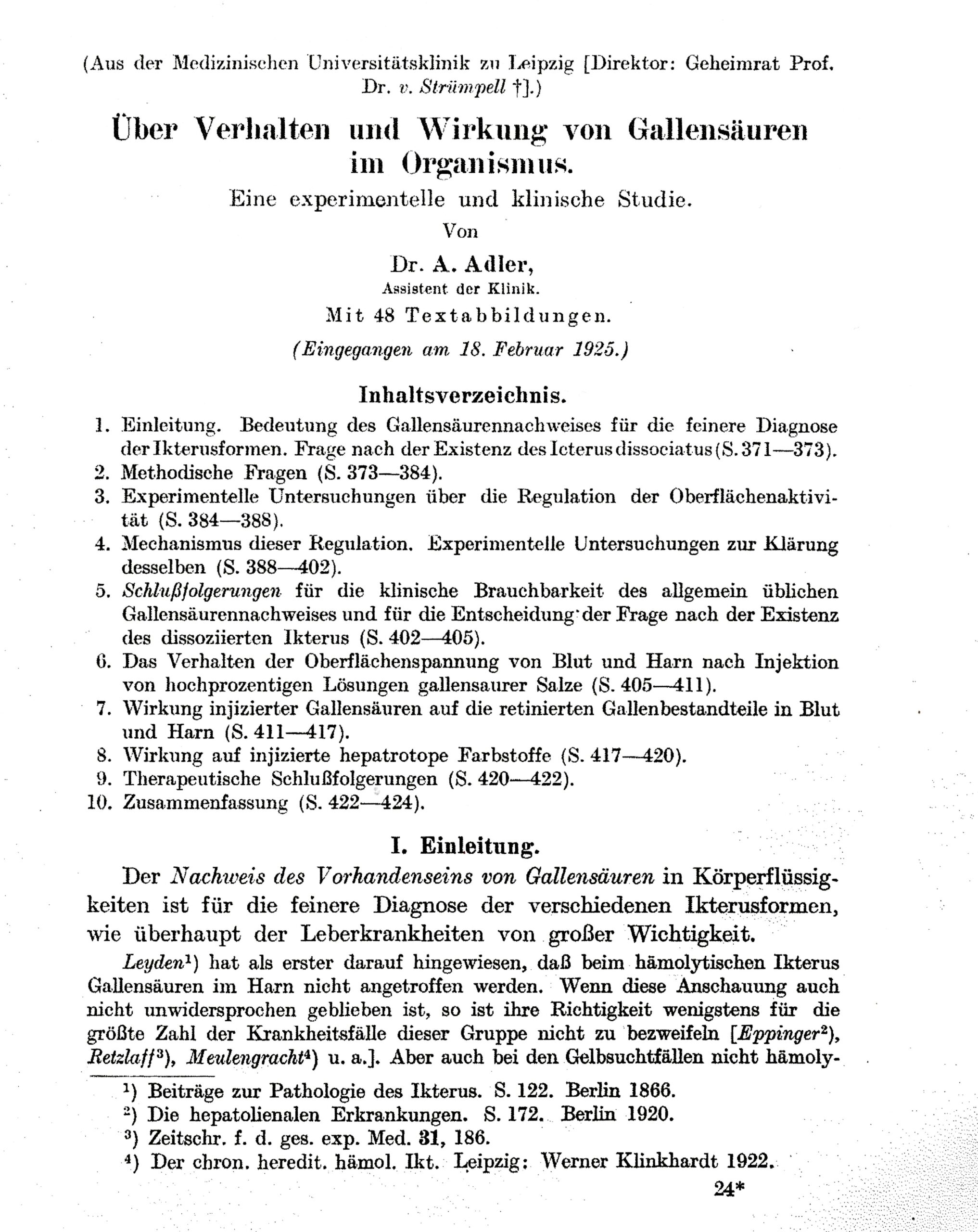 Zeitschrift für die gesamte experimentelle Medizin 1925