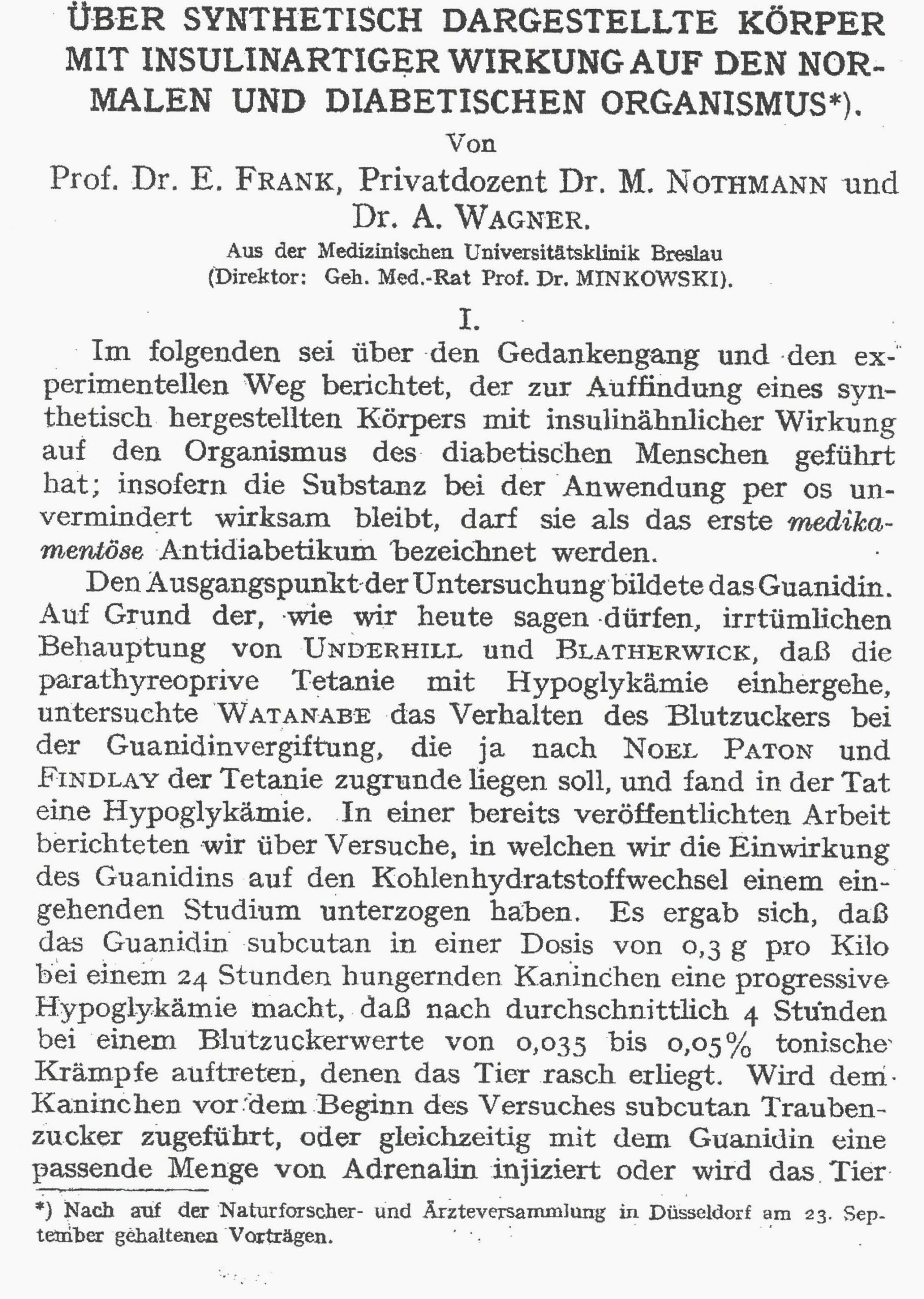 Klinische Wochenschrift 1926