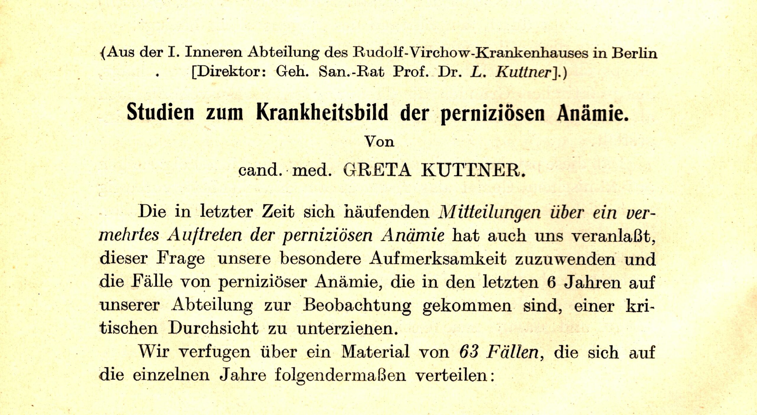 Archiv für Verdauungs-Krankheiten 1926, Special edition for Leopold Kuttner