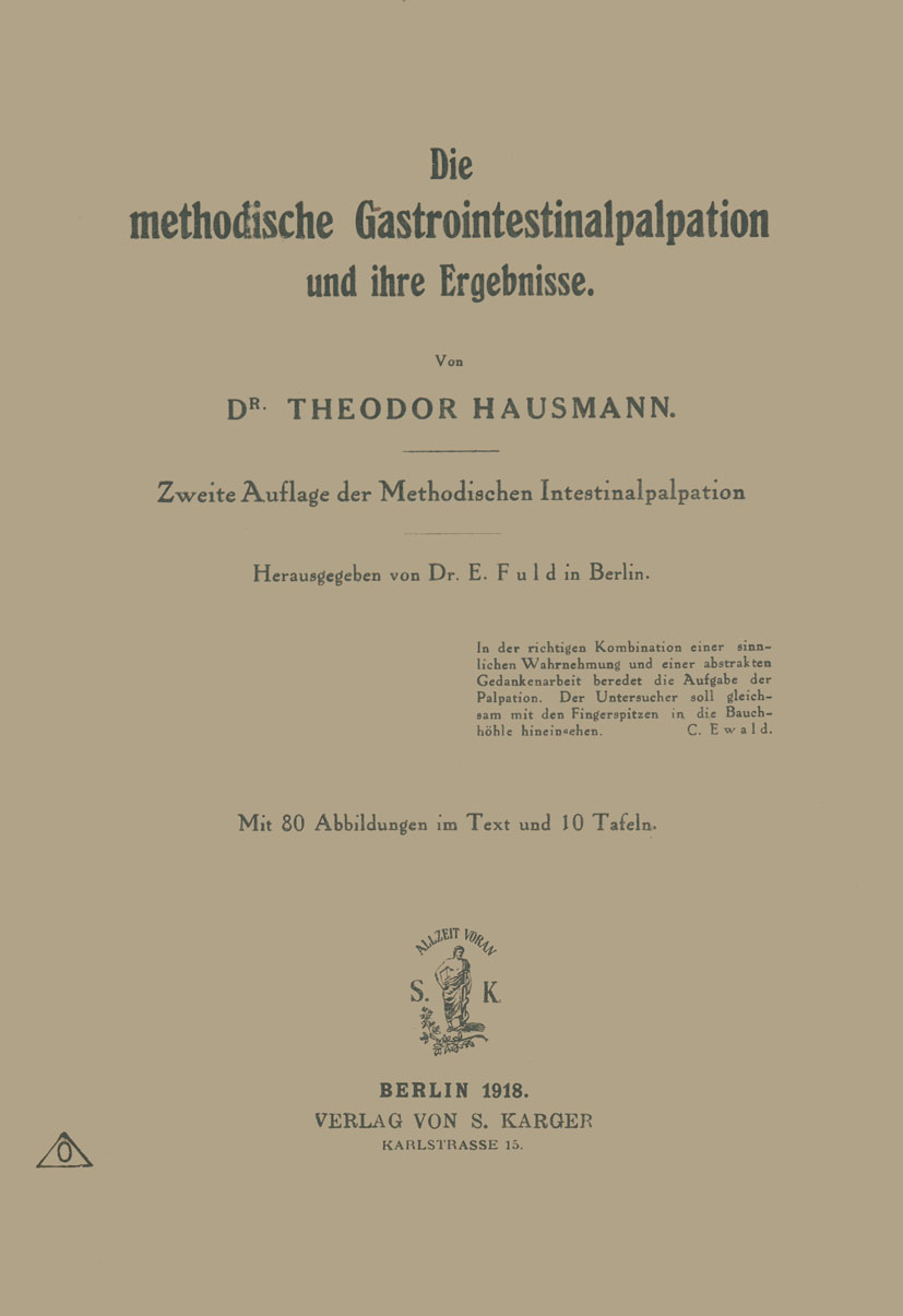 Ernst Fuld als Herausgeber dieser Publikation, 1918