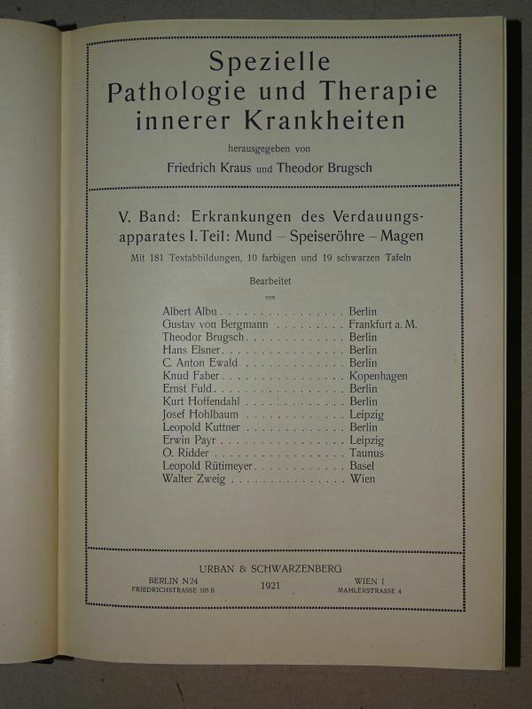 Fuld's contribution in a publication, 1921