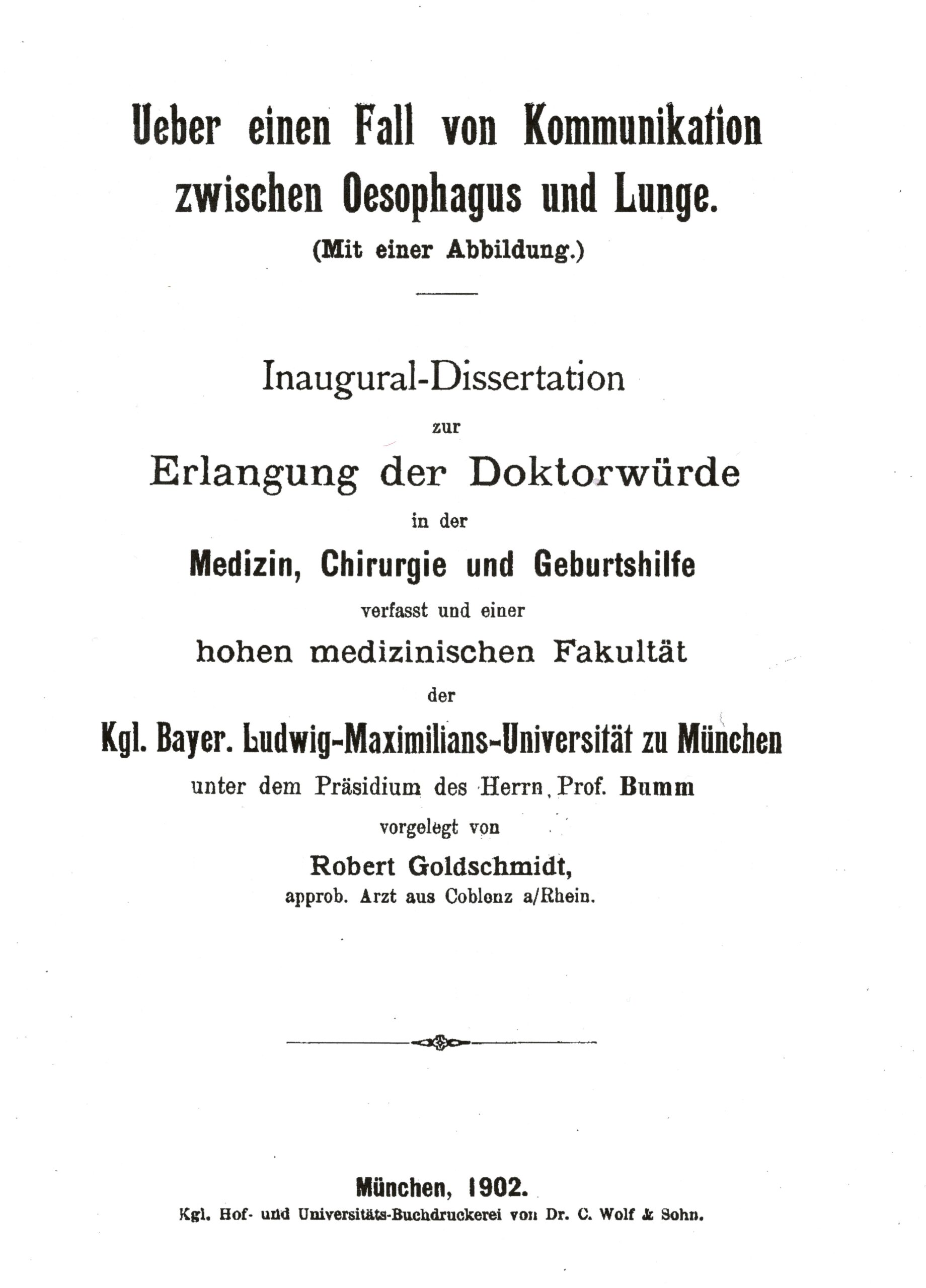 Dissertation, München 1902