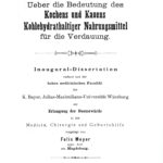 Dissertation, Würzburg 1900