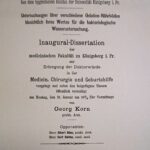 Dissertation 1897, Kopie des Titelsblatts Archiv H Je
