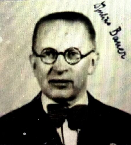Prof. Dr. med. Julius Bauer, Foto aus dem Einbürgerungsantrag 1939, Archiv H Je