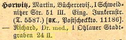 Adressbuch Breslau 1919