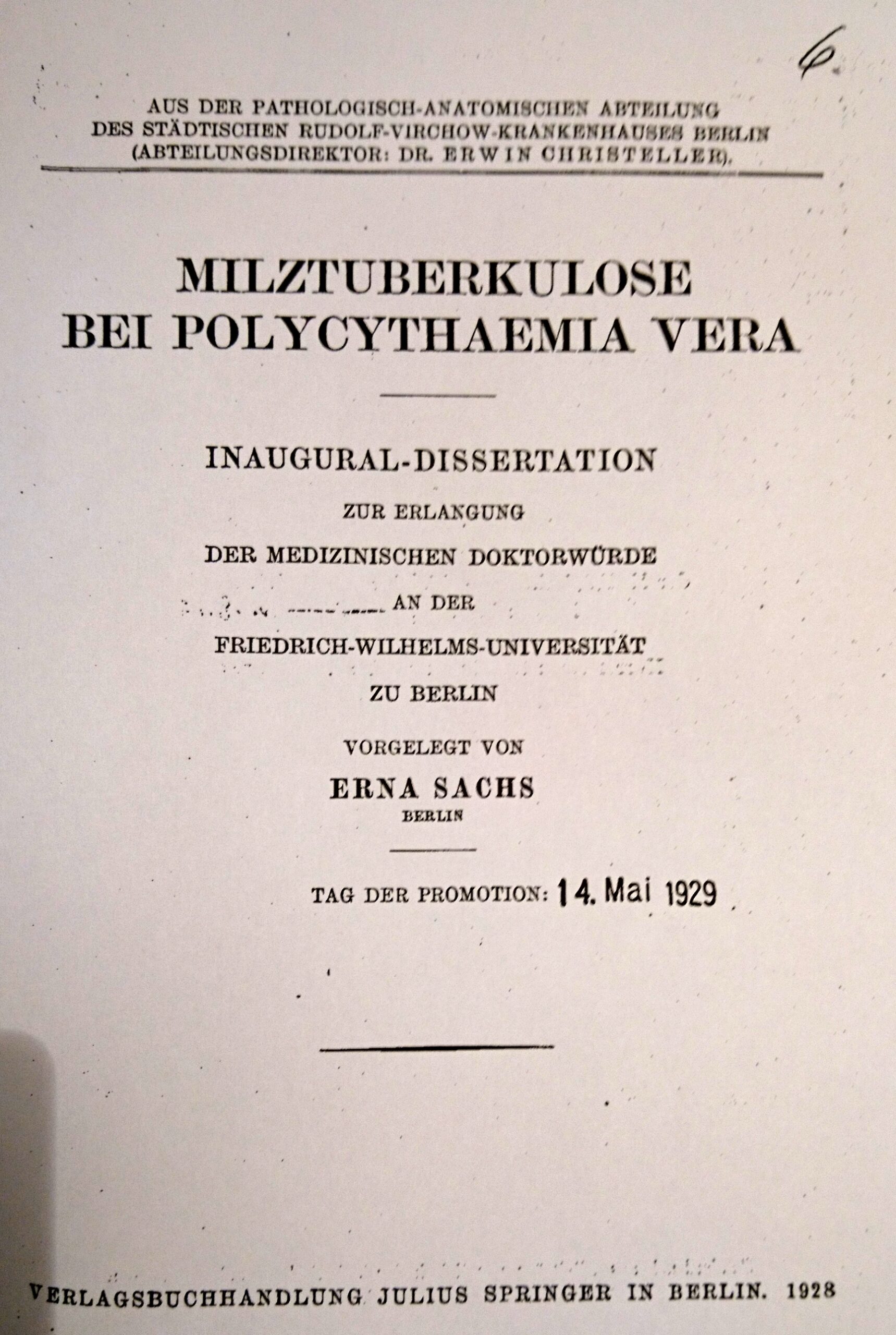Erna Nauenberg -  Sachs. Dissertation 1929. Arch H Je.
